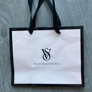 Victoria’s Secret Paper Shopping Bag, Ribbon Handles, Excellent, Gift Bag